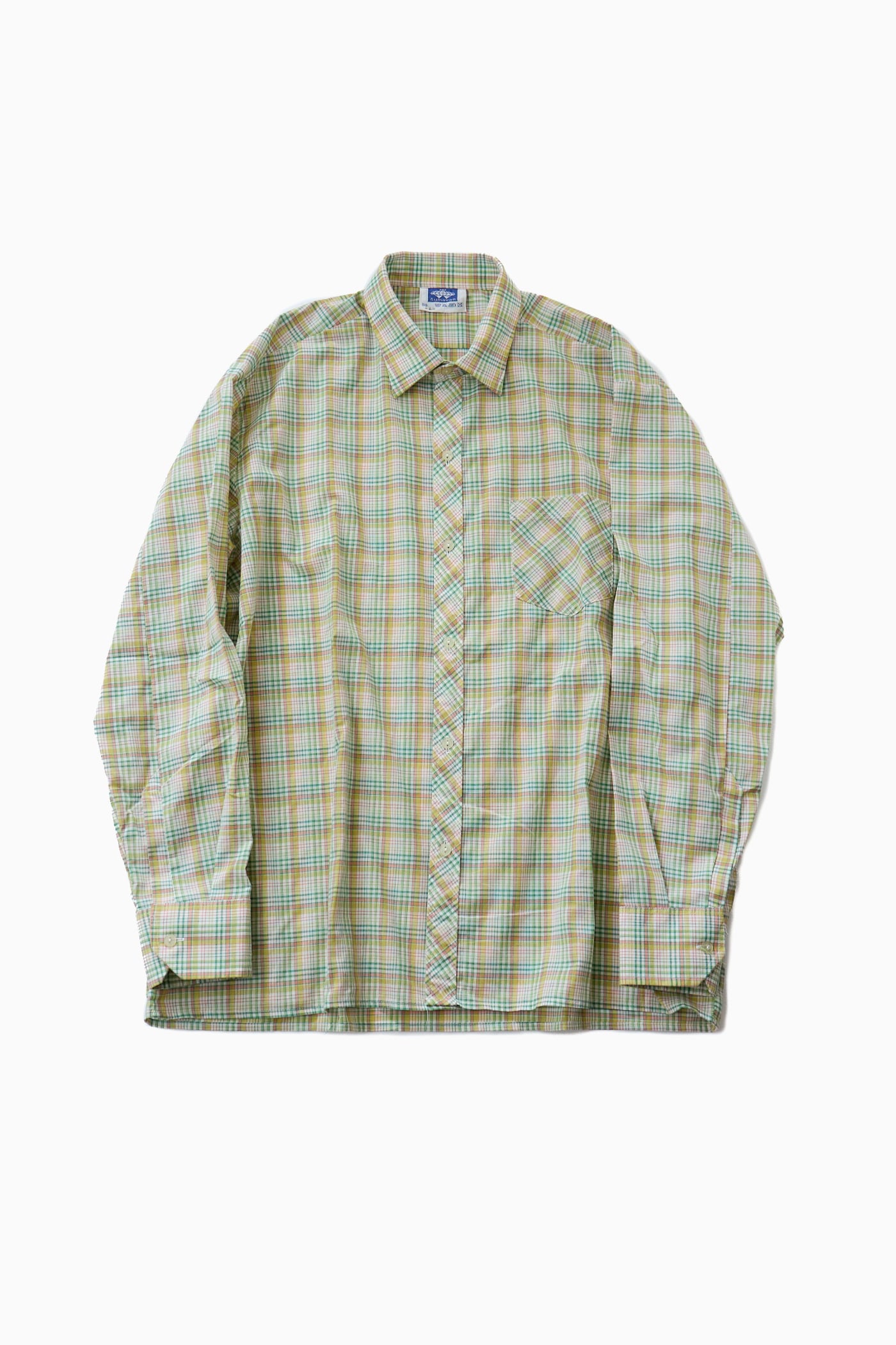 6-70s CHECKERED BOX CUT SHIRT