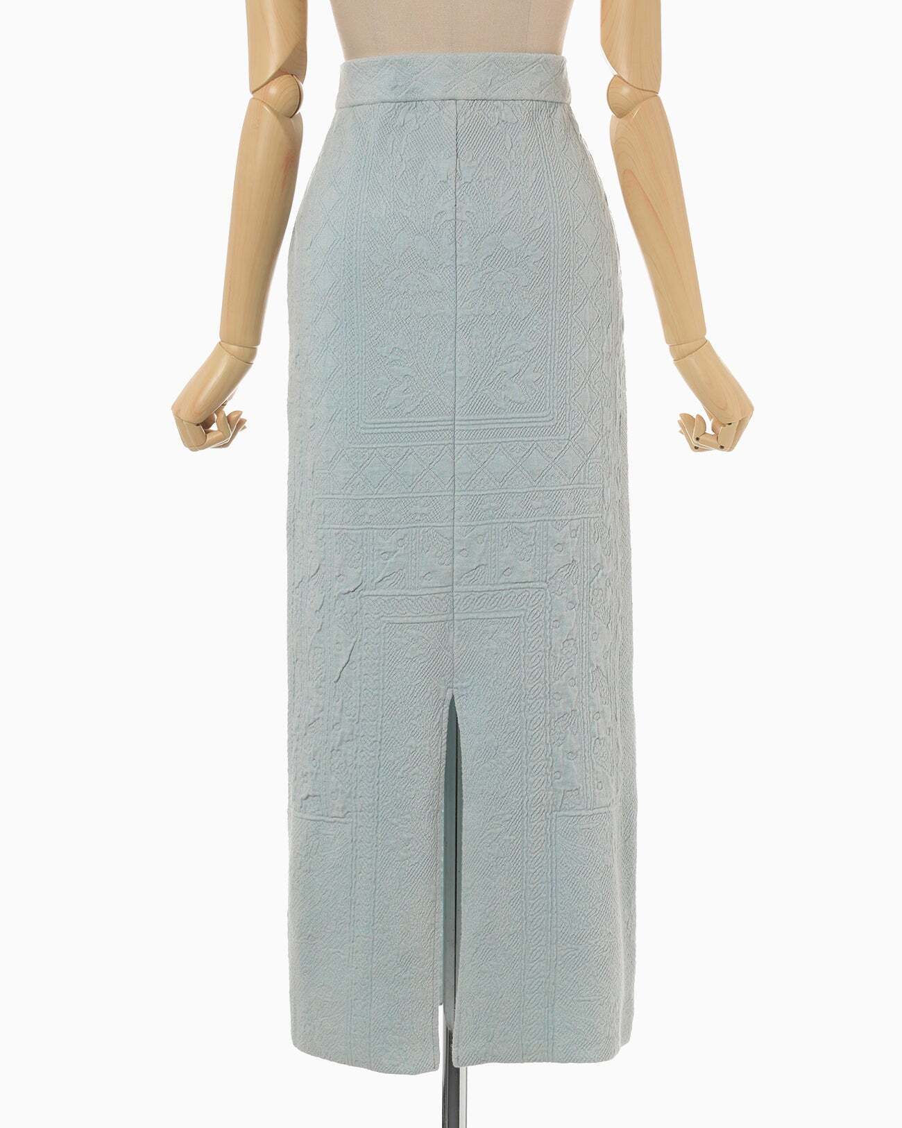 Mame Kurogouchi】Floral Pattern Jacquard Washed Knitted Skirt  