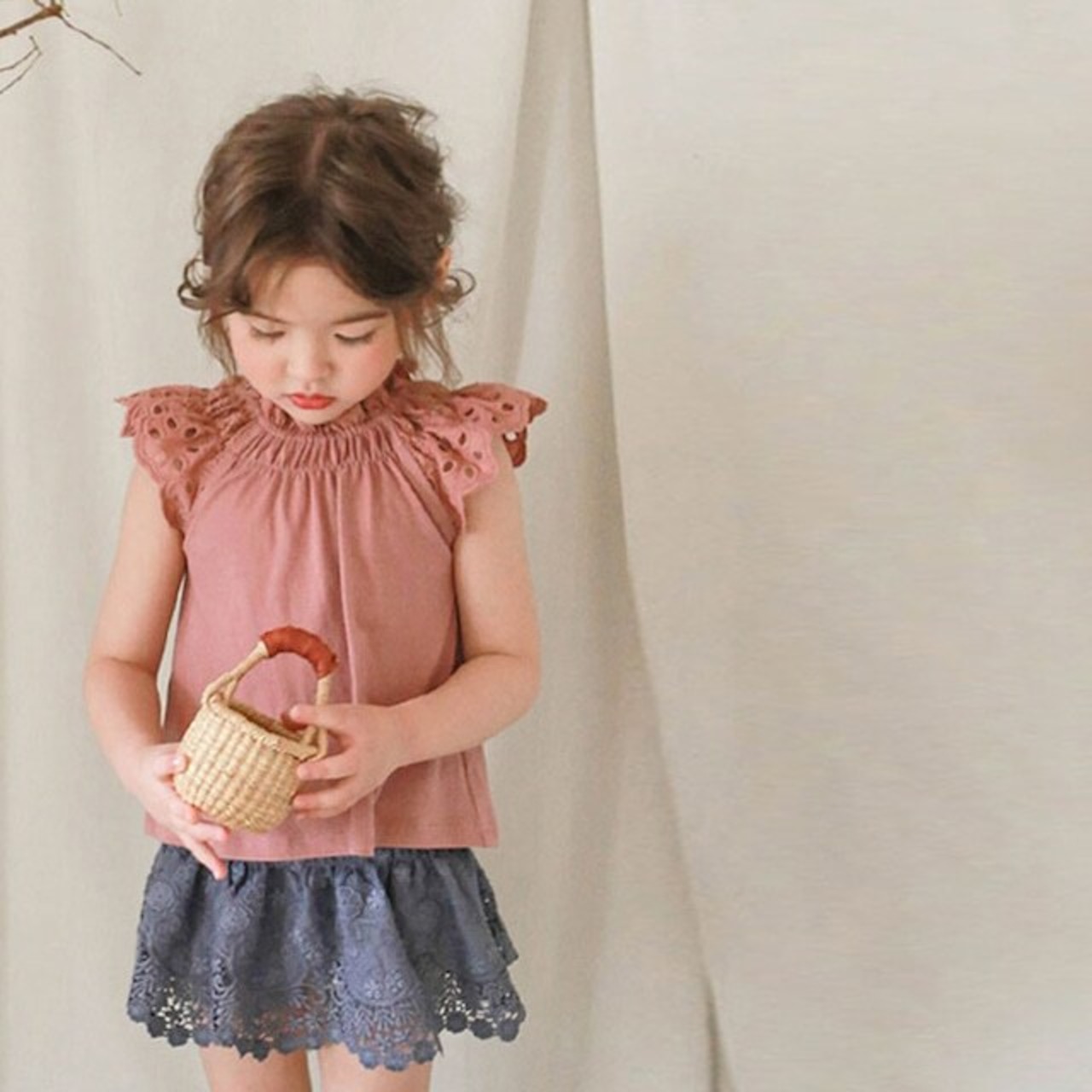 夏ピュアカラーレースインパンスカート