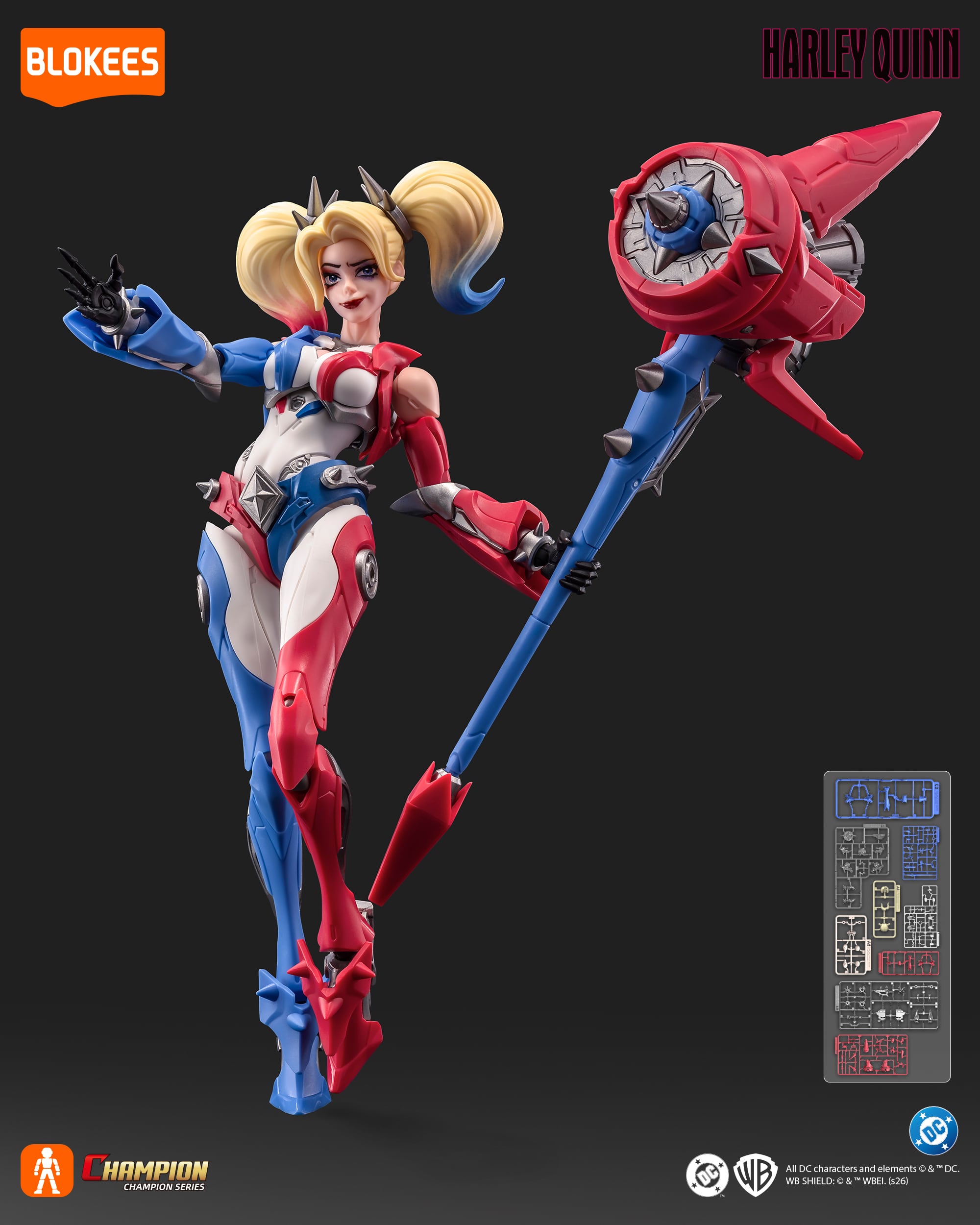 プラモデル】BLOKEES DC Comics Champion Class CC04 Harley Quinn