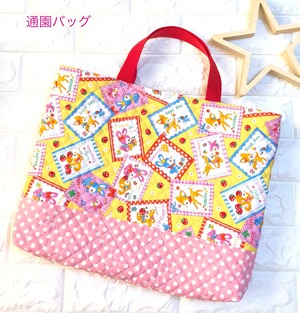 2サイズ通園バッグ☆31×43マチ6cm&32×43マチ10cm★TB.15MB.5｜通園通学用のかわいい巾着袋や入園オーダーHoshizora☆ほしぞら