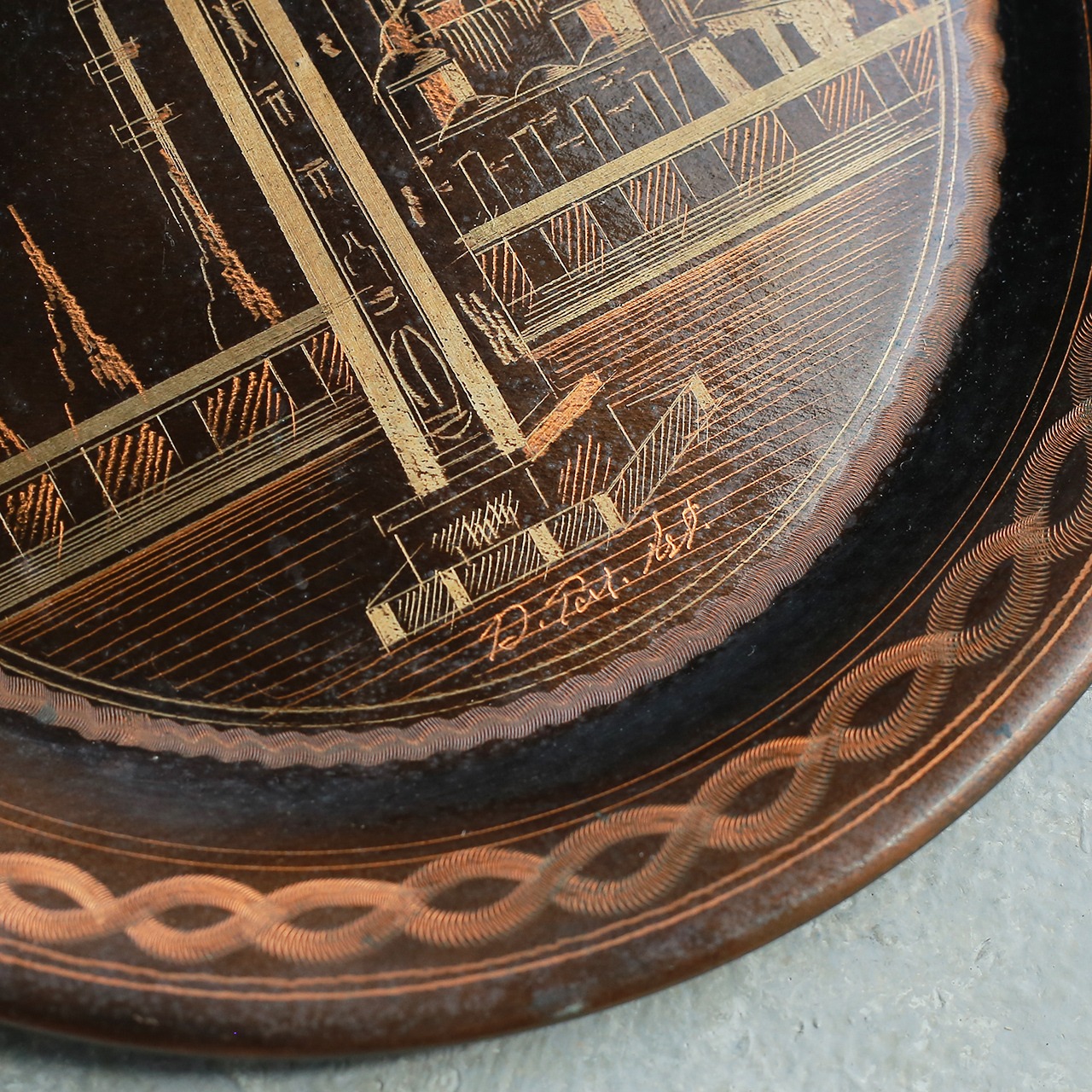 トルコから届いた、銅のプレート