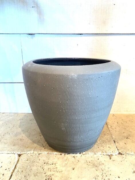 陶器製鉢カバー (ダークグレー)  Φ28×高さ26.5㎝