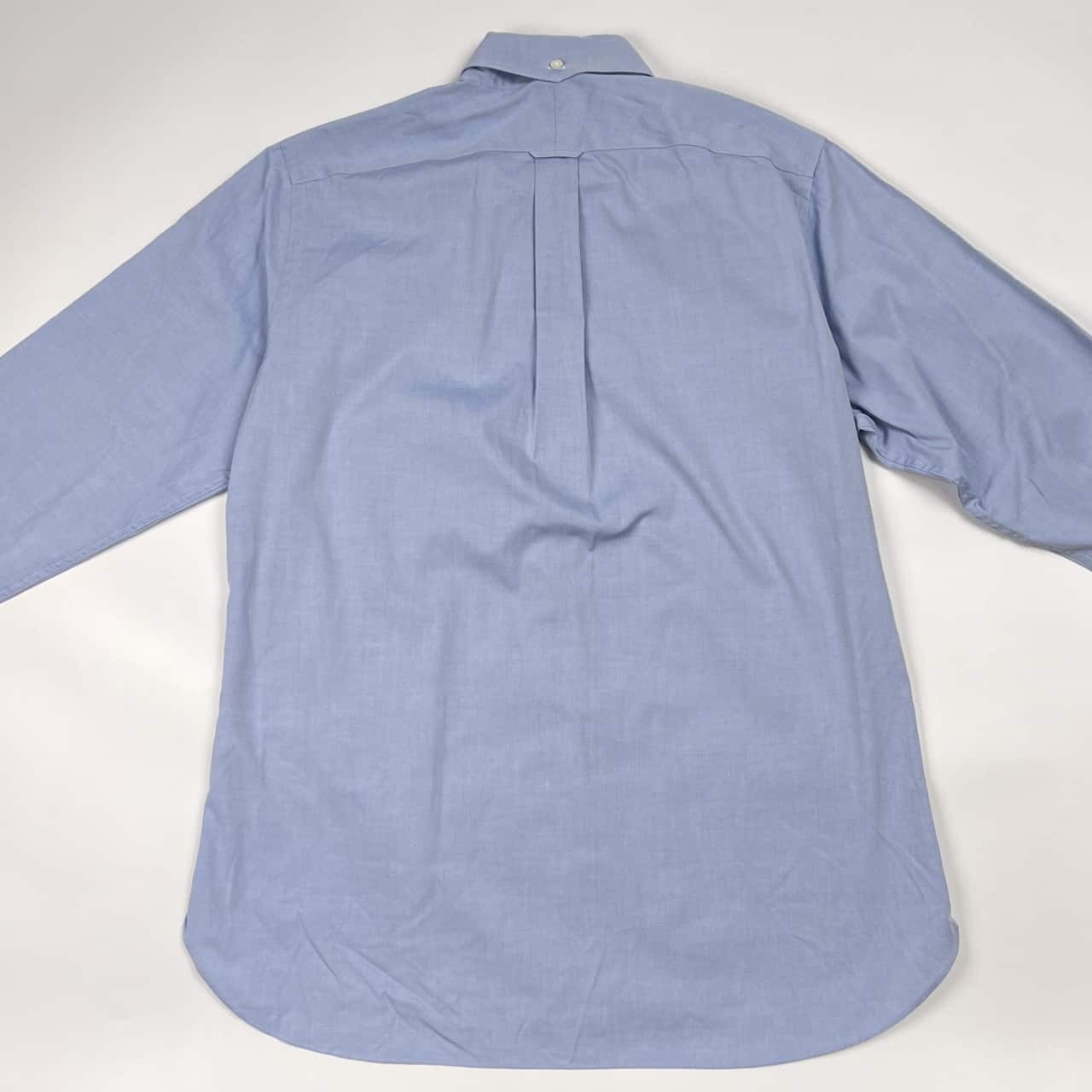 J.PRESS ジェイプレス PREMIUM PLEATS BD ボタンダウン 長袖シャツ LL/ブルー系 メンズ