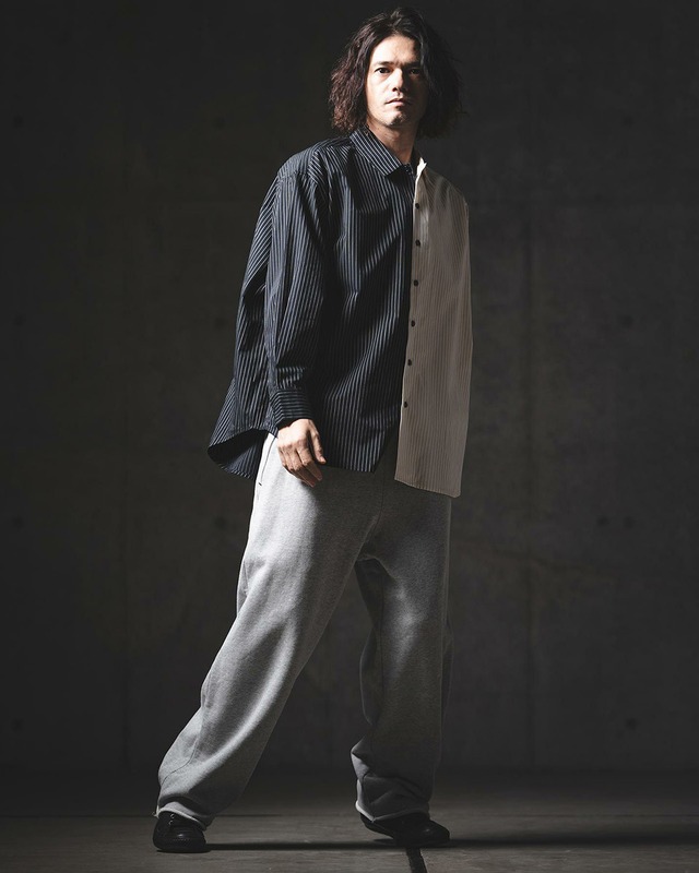 【GLIMCLAP】ピンストライプシャツ　(201-011-gls-cg)