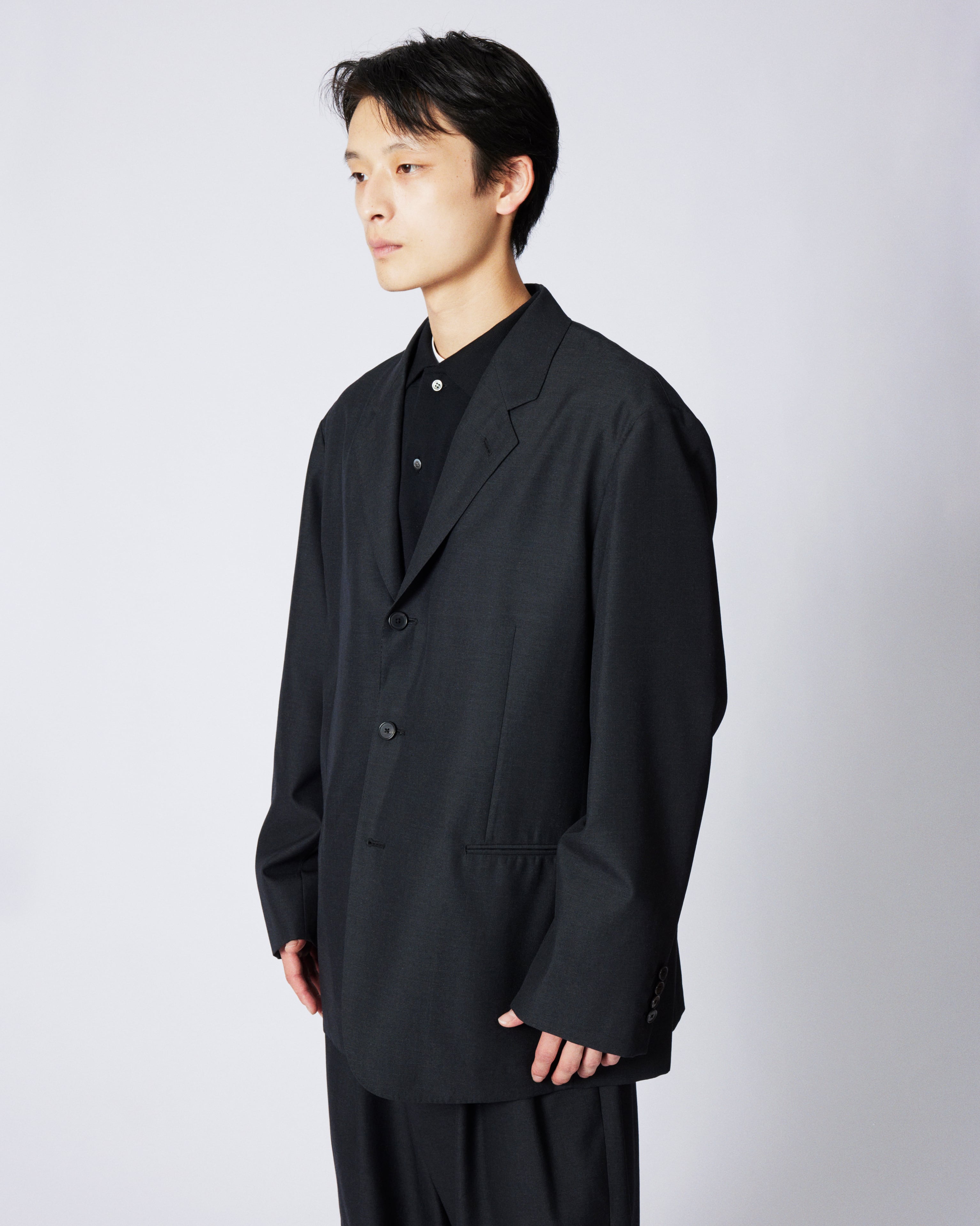 A.PRESSE for everyone Wool Gabardine Jacket & Wide Trousers