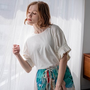 【即納】frill sleeve tops