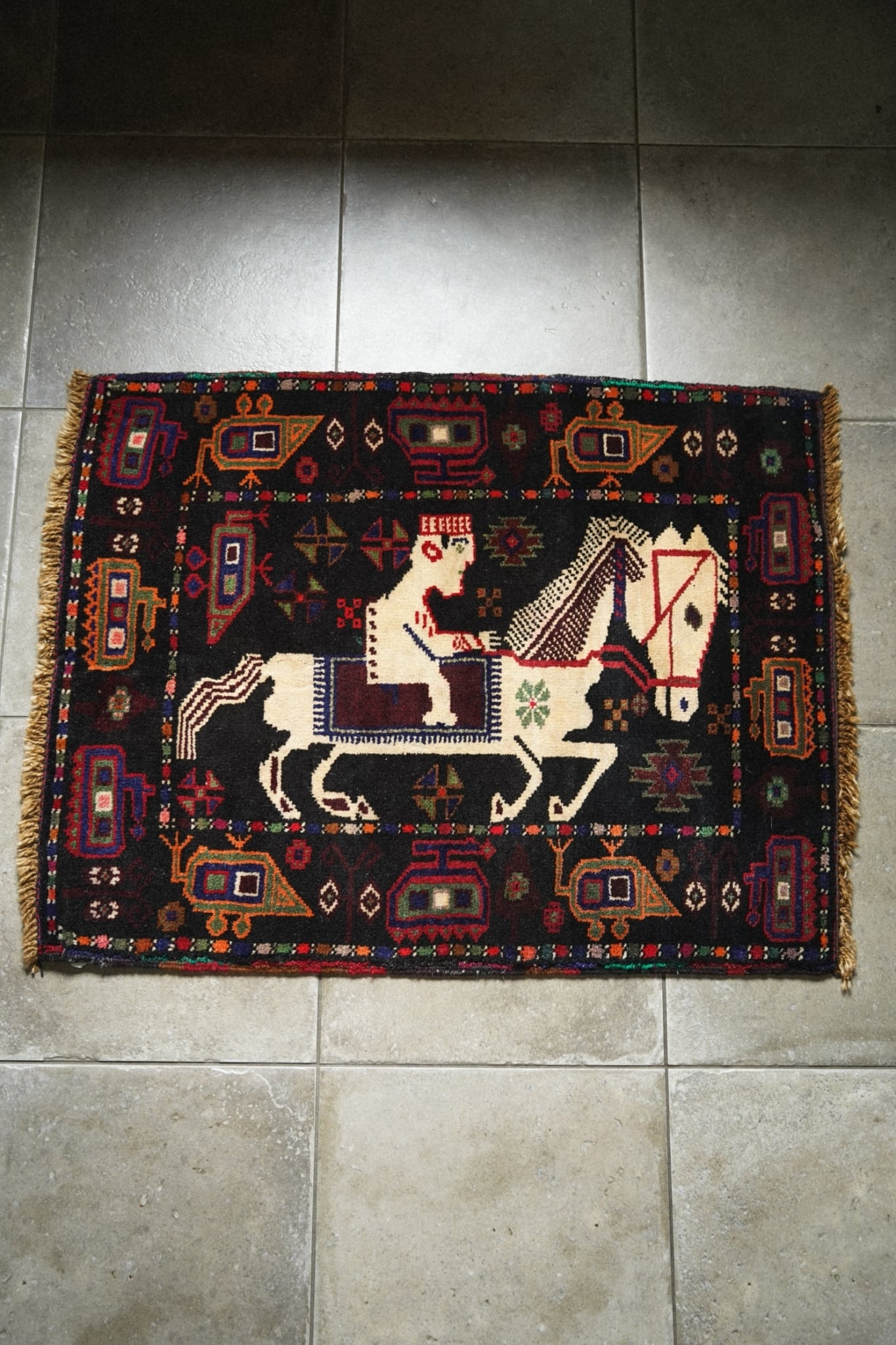2469-Vintage Baluch rug