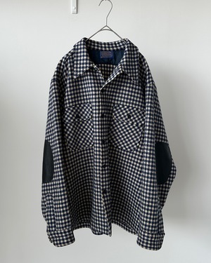 -Pendleton- Vintage 70s XL Elbow-Patched Wool Shirt made in USA