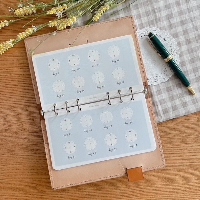 バイブルサイズ/マンスリー時計リフィル