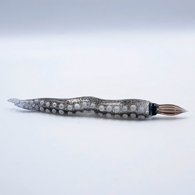 【oba：oba】ガラスペン 昆布/コンブ 企画展】触手ガラスペン黒蛸A【oba:oba glasslabo】 | 器 ギャラリー 香綵