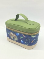 バニティポーチ  アクファクトゥム　フクロウ｜とりさん工房ーかわいいハンドメイドポーチ