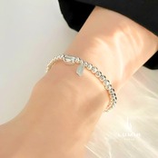 ミニマルボールチェーンブレスレット