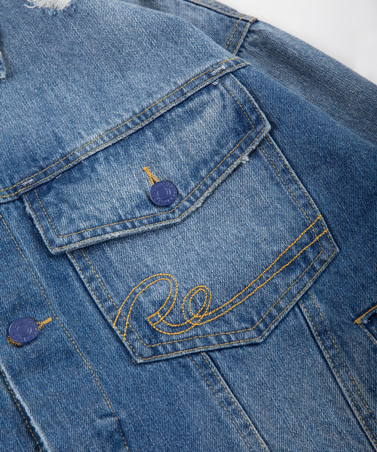 【#Re:room】VINTAGE DROP SHOULDER DENIM JACKET［REJ113］