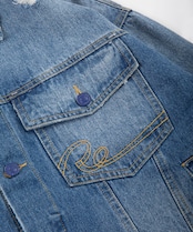 【#Re:room】VINTAGE DROP SHOULDER DENIM JACKET［REJ113］