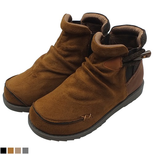 ショートブーツ サイドゴア 素材コンビ 撥水 Mix Juice