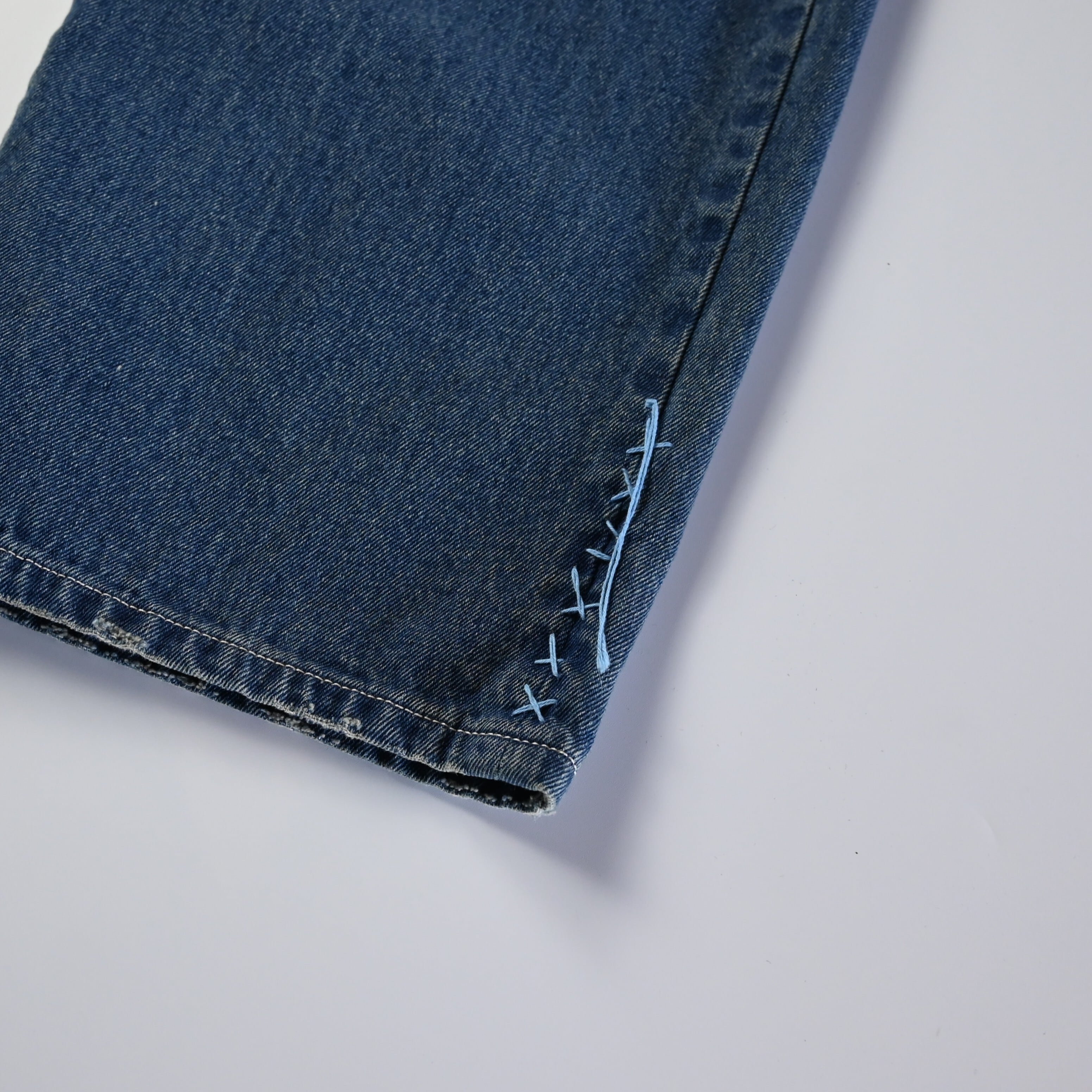 KUON / Sashiko Mended Denim Trousers | GANKO