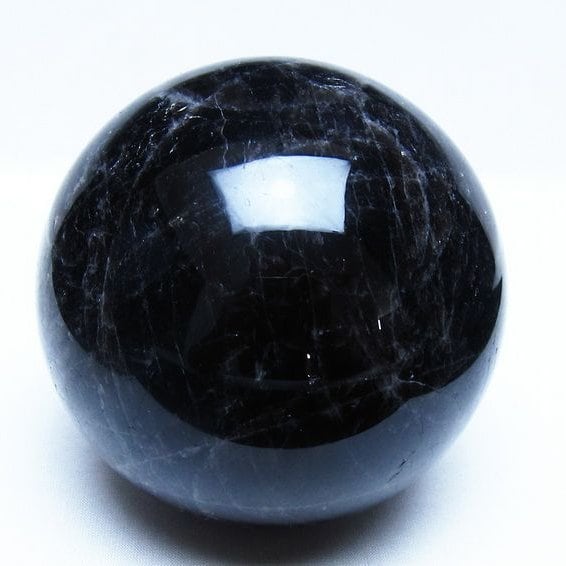 1.7Kg モリオン 黒水晶 丸玉 110mm スフィア 一点物 151-9401