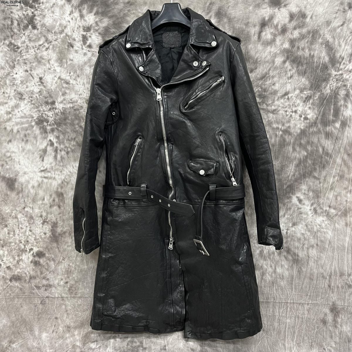 BACKLASH/バックラッシュ JAPAN SHOULDER GARMENT-DYED RIDERS COAT/ジャパンショルダー ライダース  コート 1773-13/M