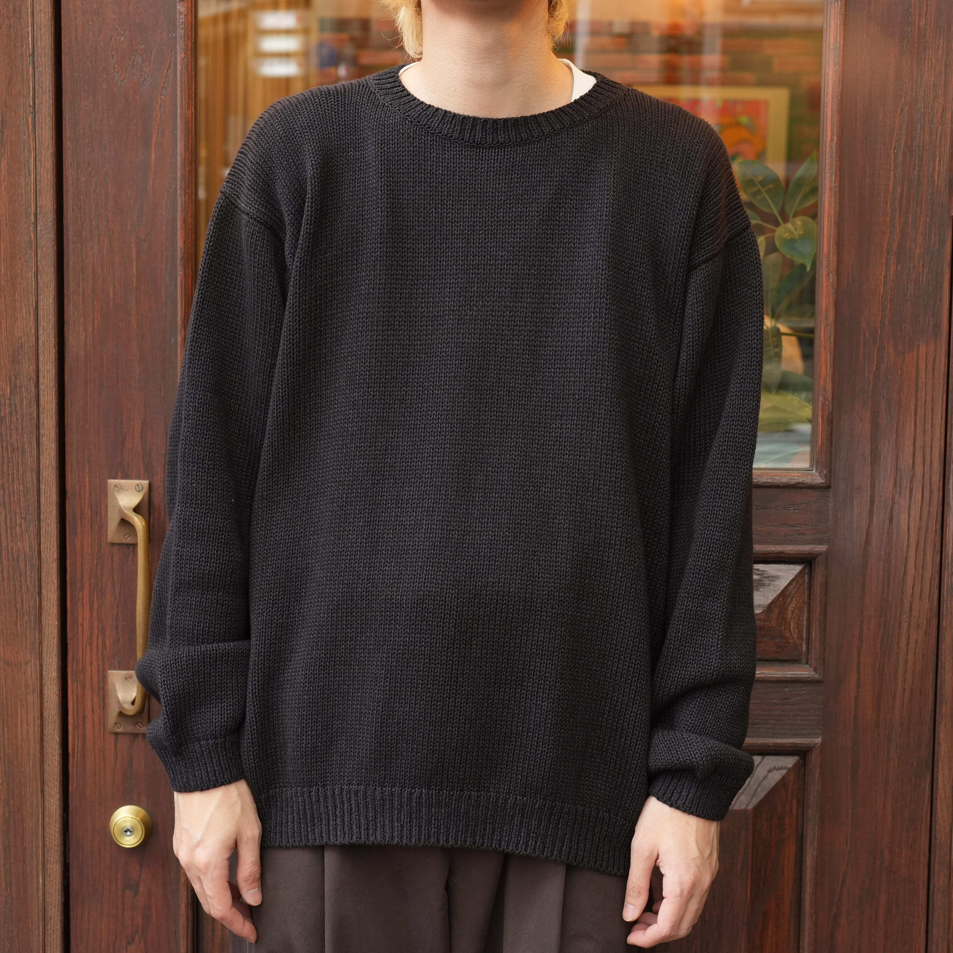KAPTAIN SUNSHINE(キャプテンサンシャイン) 26SS "Cotton Washi Hand Frame P/O" -INK BLACK-