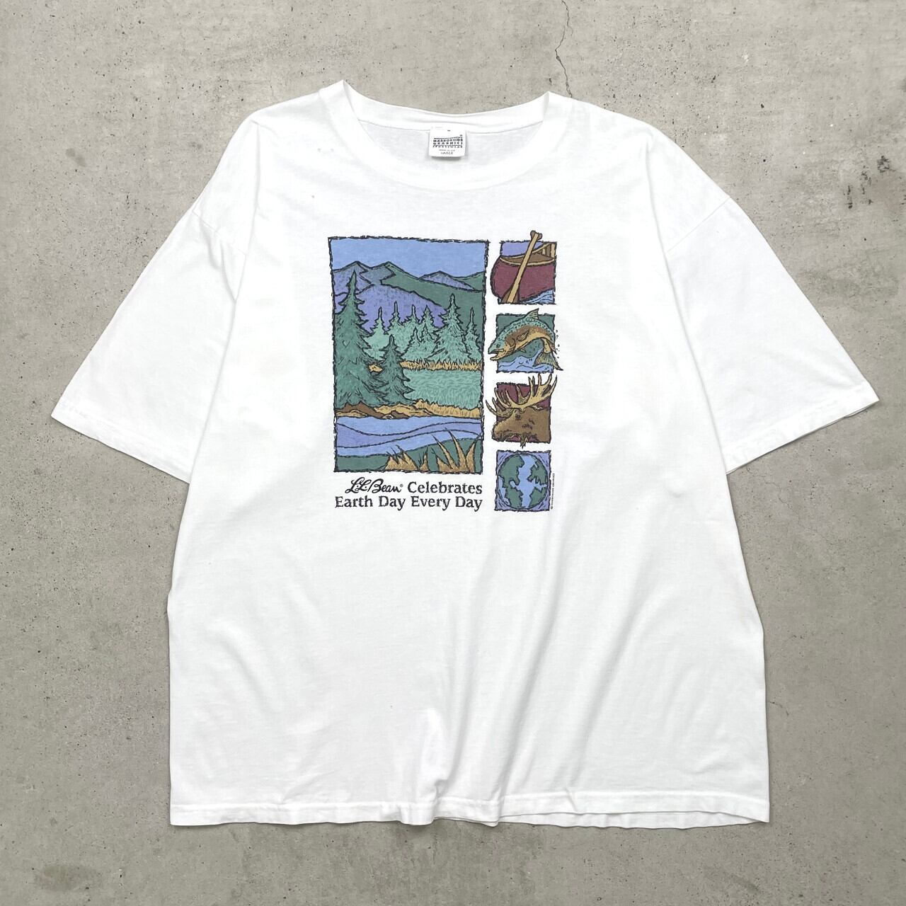 90年代 USA製 L.L.Bean エルエルビーン HARBORSIDE GRAPHICS アニマル 