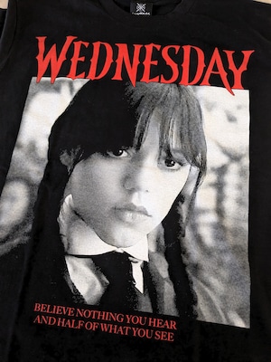 【Tシャツ  ウェンズデー(Wednesday フェイス)】〚アメリカン雑貨 アメトイ〛