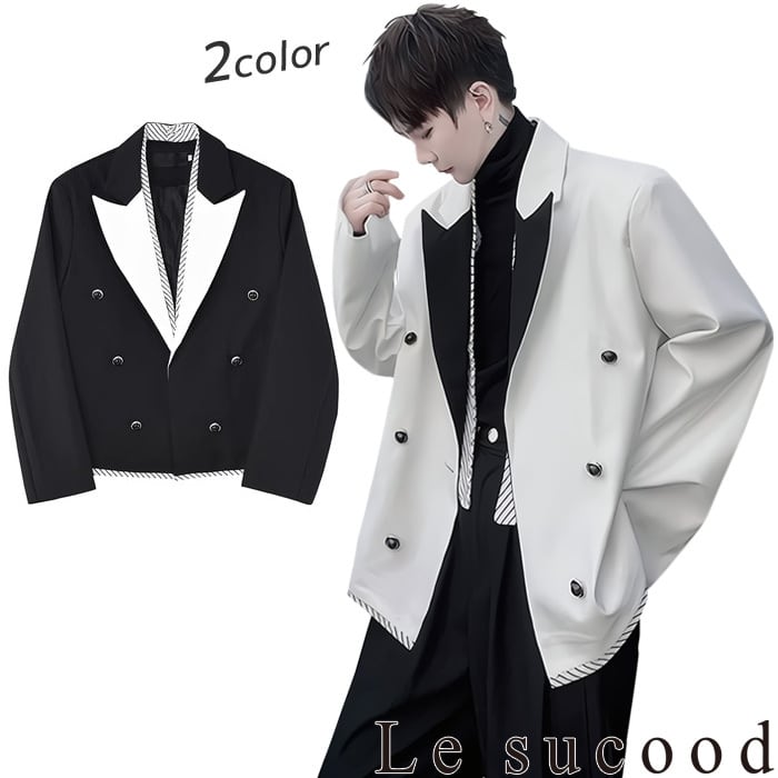 お支払い確認後20日以内発送】Le sucood コントラストカラーカジュアル