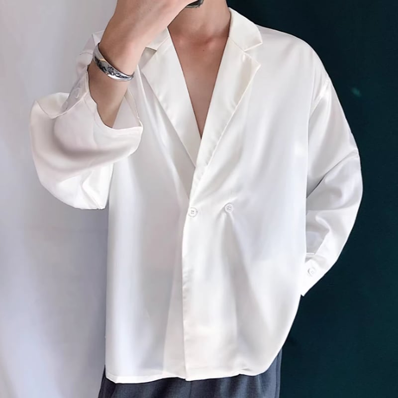 ミニマルドレープ ダブルジャケット 2カラー LB1656