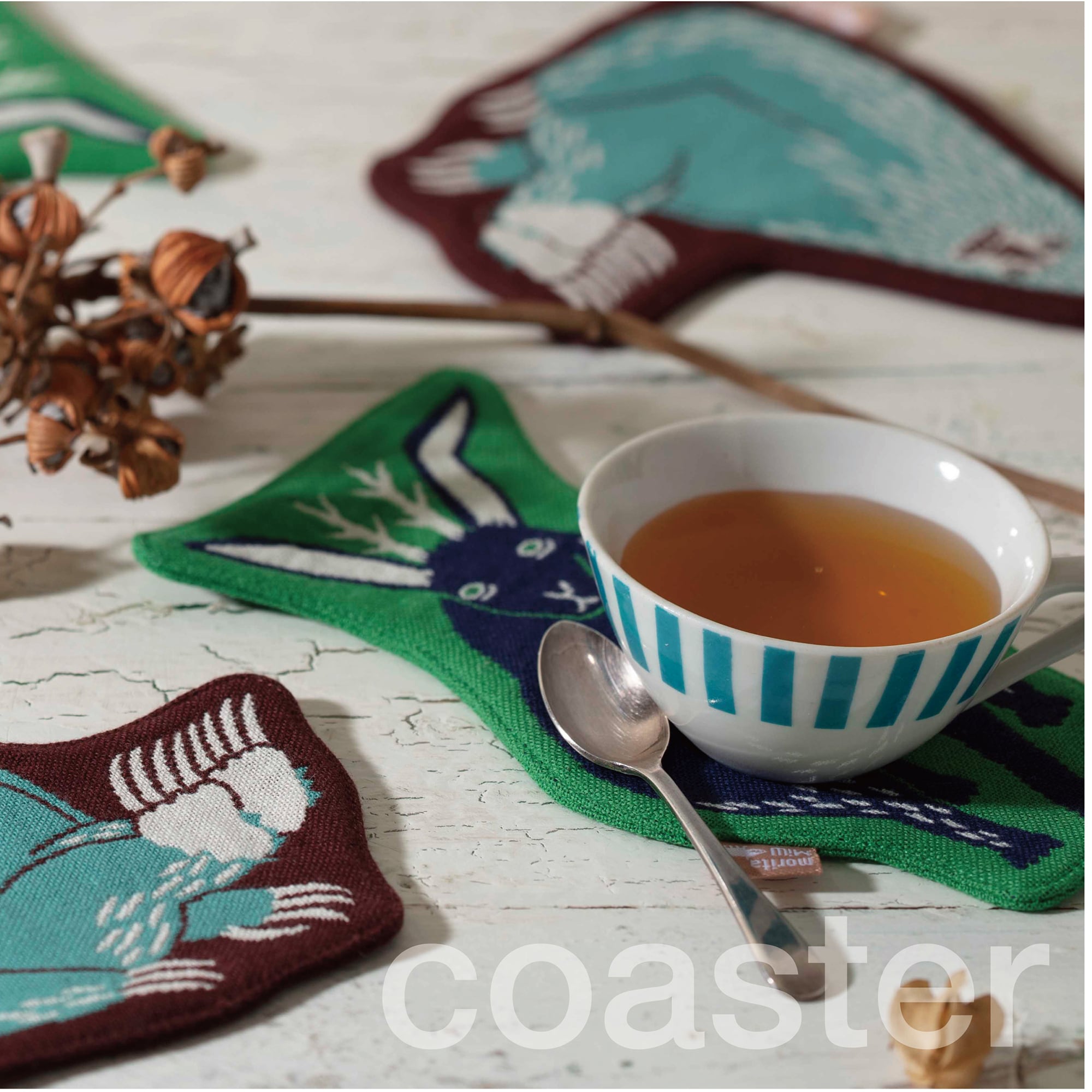 コースター/雪あそびイエティ A-69035-90-BR | くすばしタオル