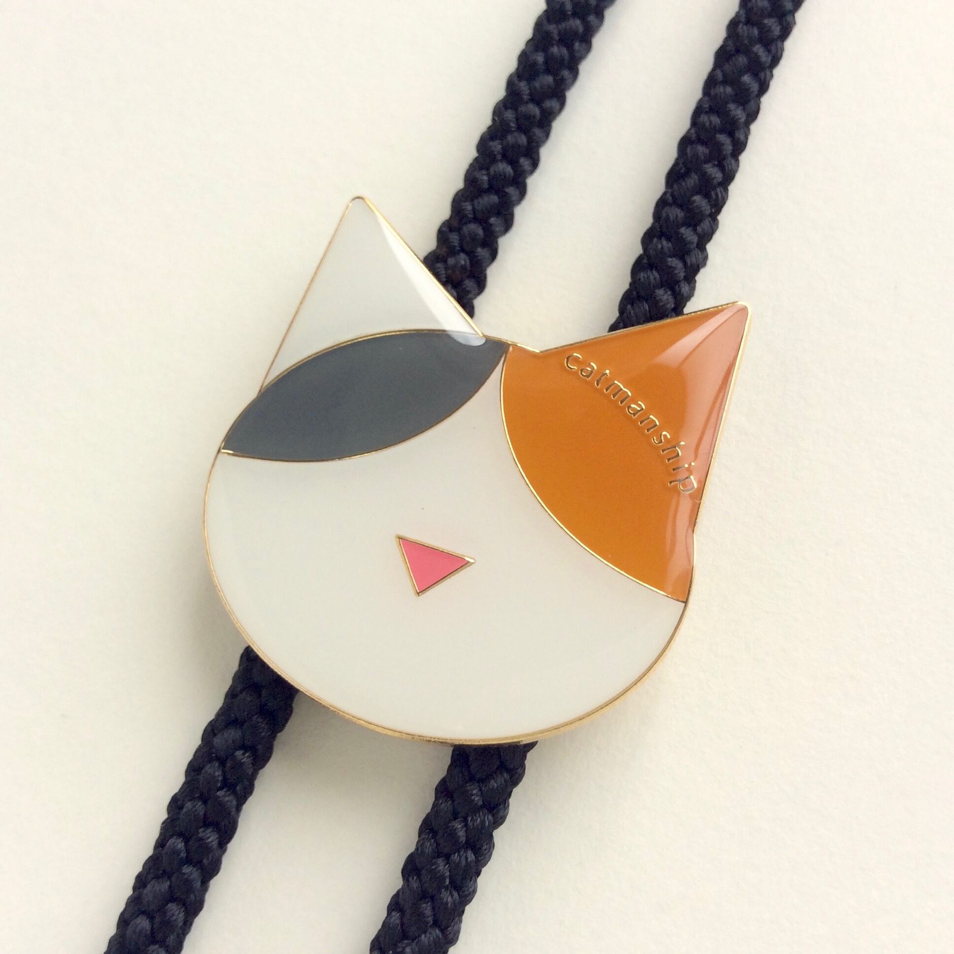 ループタイ【三毛猫】  catmanship_メンズの猫アクセサリー販売中(u003d^ェ^u003d)