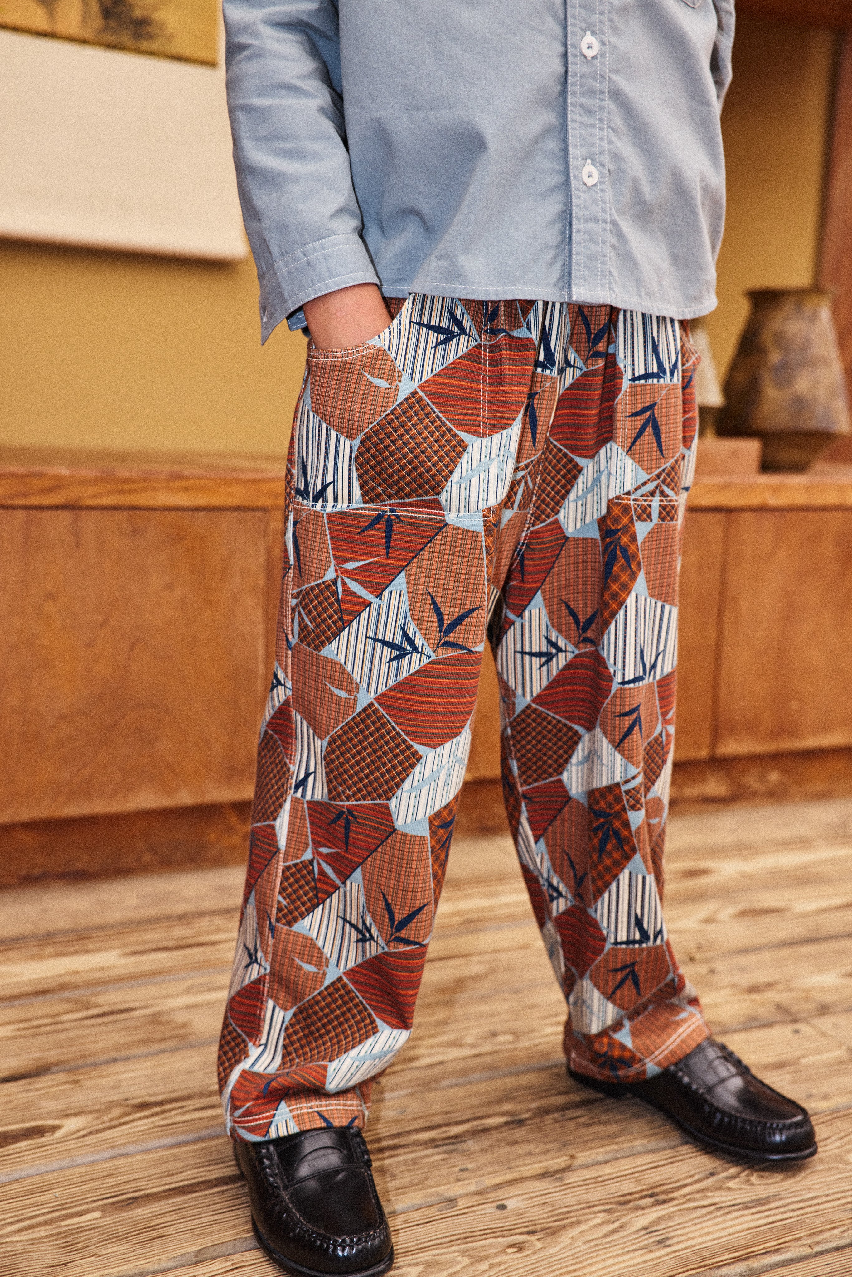 Misha&Puff 26AW 〉 CAMP PANT / ROSE GOLD KYOTO | 世界の子供服