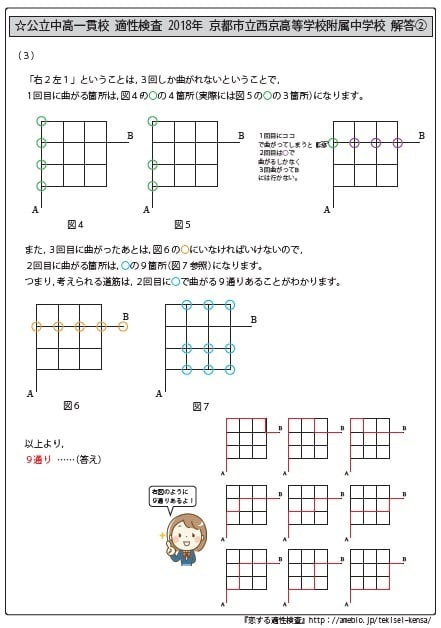 ロボット・プログラミングに関する問題編」公立中高一貫校 適性検査