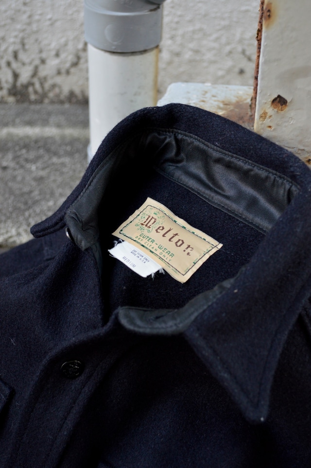 MELTON COMPANY 70s CPO JACKET Made in USA Melton Wool Shirts Jacket メルトン70s 1970 Vintage USA製