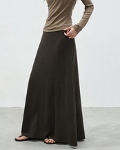 Maxi length a-line long skirt L0146