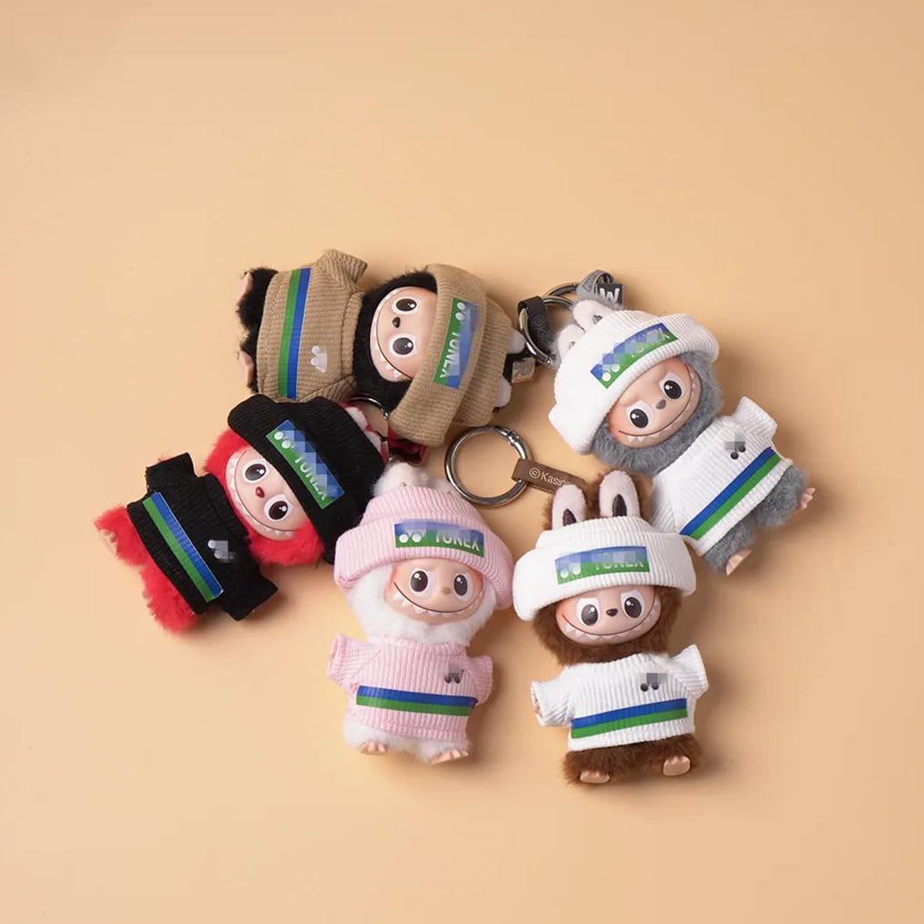 スポーツモードで元気いっぱい!上質スポーティコーデ♡ Labubu 4.0 10cm バドミントン スポーティ 可愛い おしゃれ ドール衣装 ラブブ