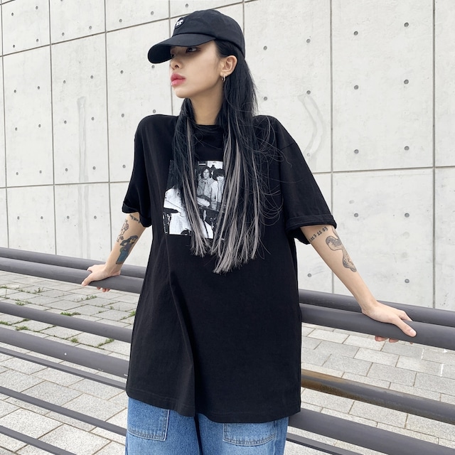 [GARIMU] Vintage Print Long Tee (2COLOR)  正規品 韓国ブランド 韓国通販 韓国代行 韓国ファッション シャツ ロングTシャツ