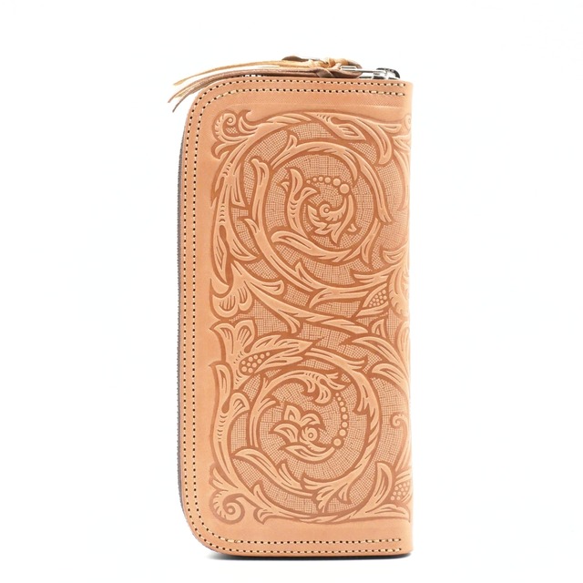 フラワー柄のラウンドジップウォレット LP2000-RME