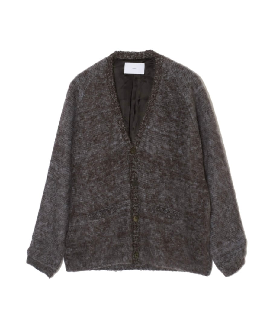 トップス SUGARHILL Mohair Cardigan 24AW 24AW】SUGARHILL MOHAIR CARDIGAN(BROWN X ICE BLUE) 2411300601