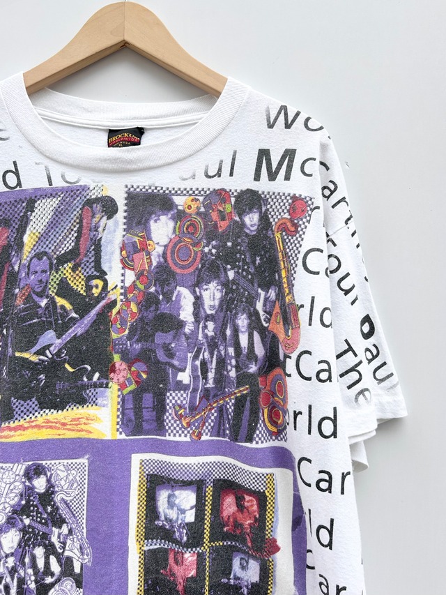 90s "PAUL McCARTNEY" WORLD TOUR Tee MADE IN USA Size XL