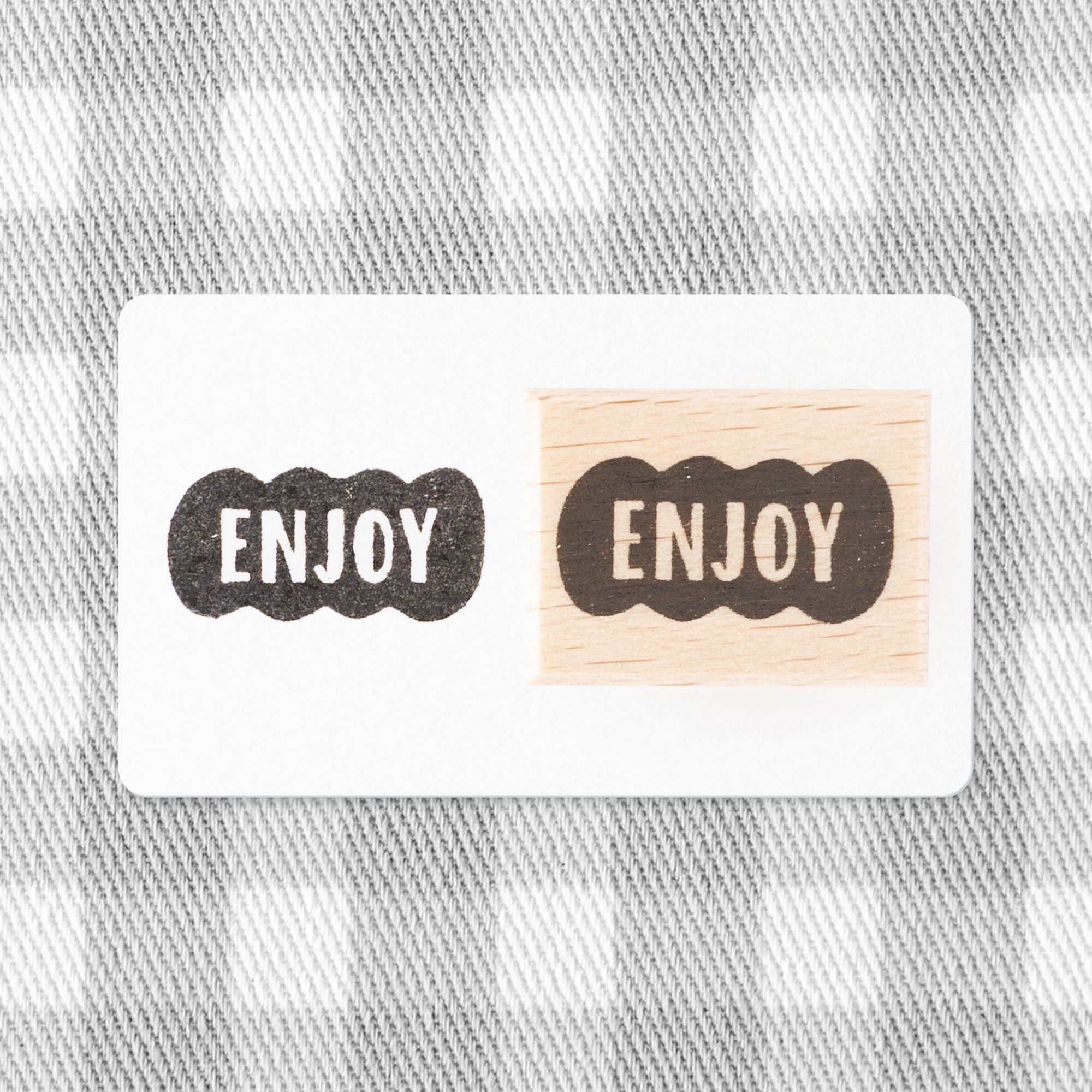 【吹き出しの文字】ENJOY | はんこ