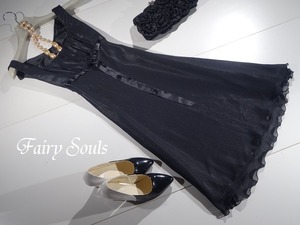 ★11号（L)★金のラメ仕様黒のキュートなワンピース(OPN5105)