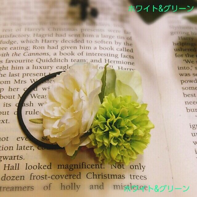 造花]ミニヘアゴム | flowershop lemie