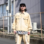 ANACHRONORM / REMAKED HERRINGBONE MILITARY SHIRTS JACKET