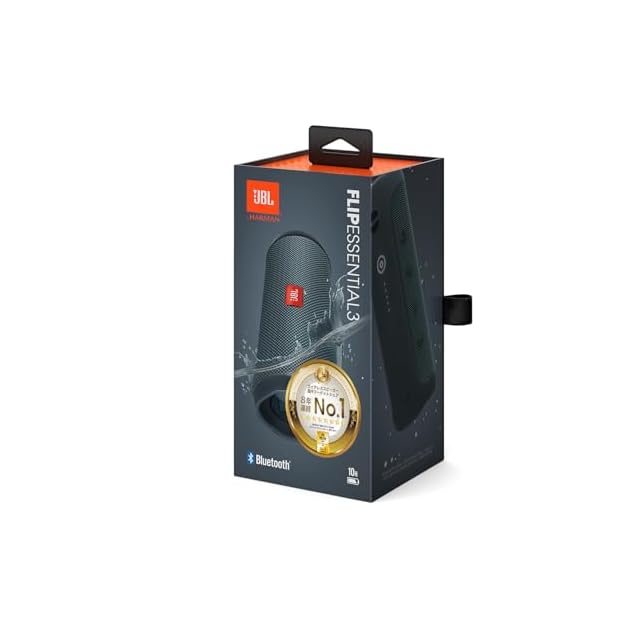 JBL FLIP ESSENTIAL2 Bluetoothスピーカー IPX7防水/USB C充電/パッ