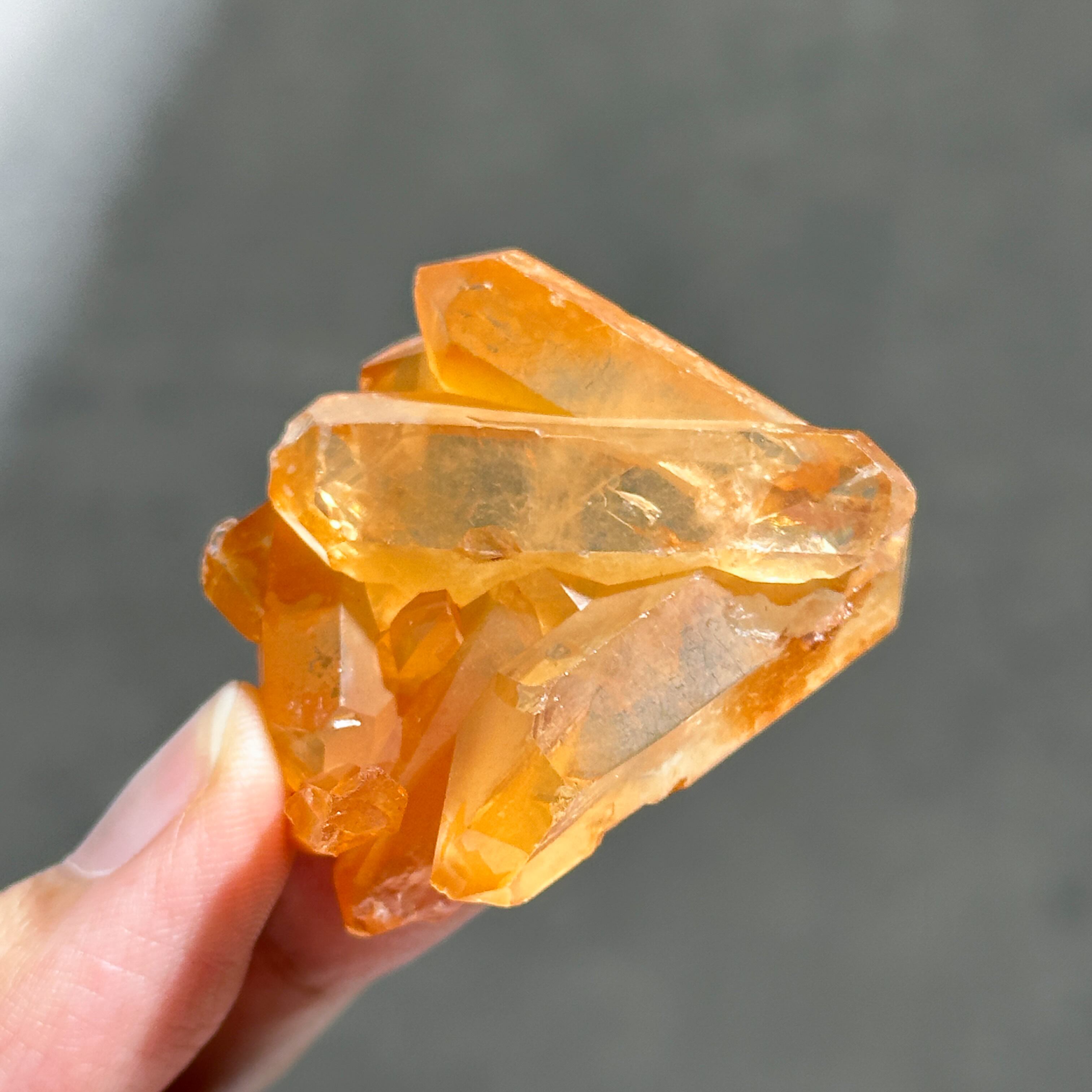 ミナスジェライス産タンジェリンクォーツ クラスター21◇ Tangerine