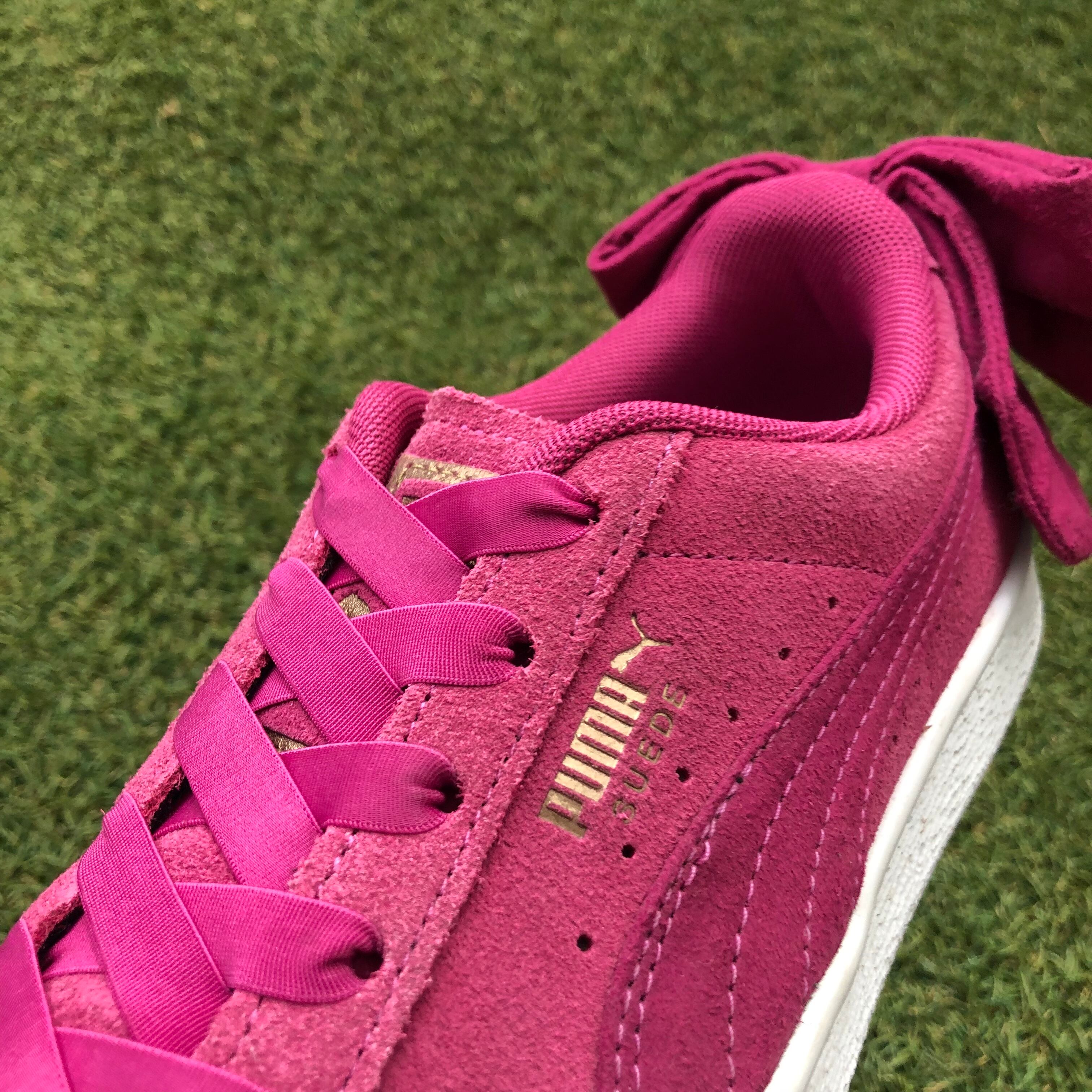 美品24.5 PUMA SUEDE BOW スエード ボウ HW428