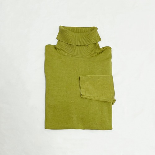 Old Silk Blend Knit Turtleneck Top