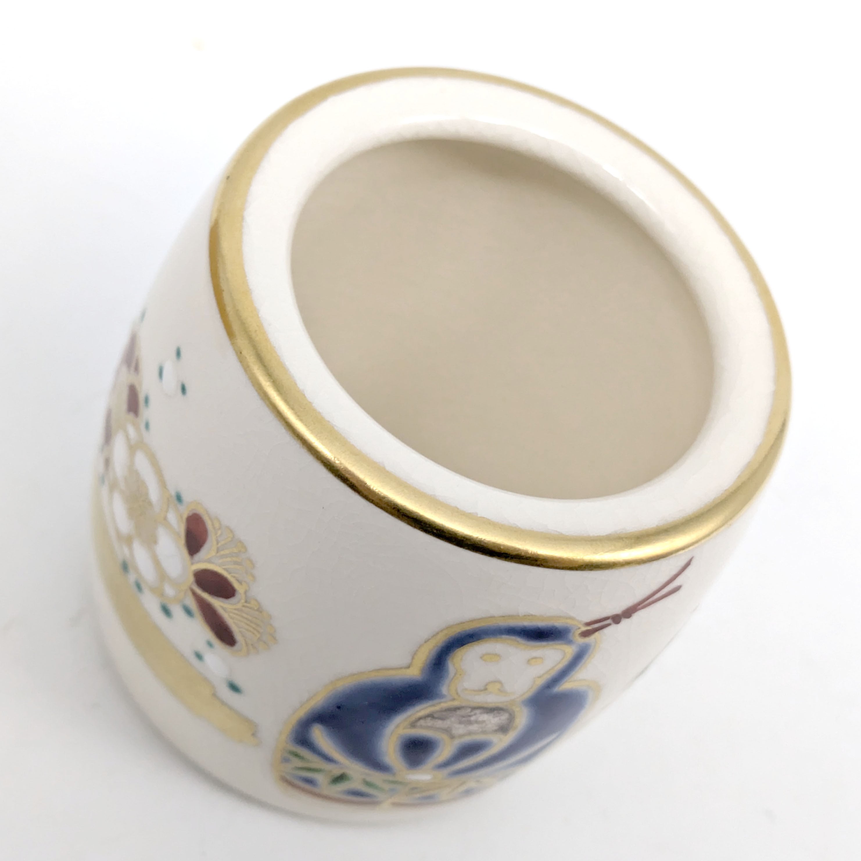 御室窯・蓋置・色絵・仁清鈴猿・茶道具・No.240820-27・梱包サイズ60