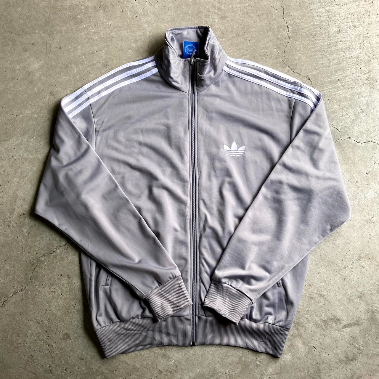 【超希少】80's adidas トラックジャケット　ジャージ　グレー　L