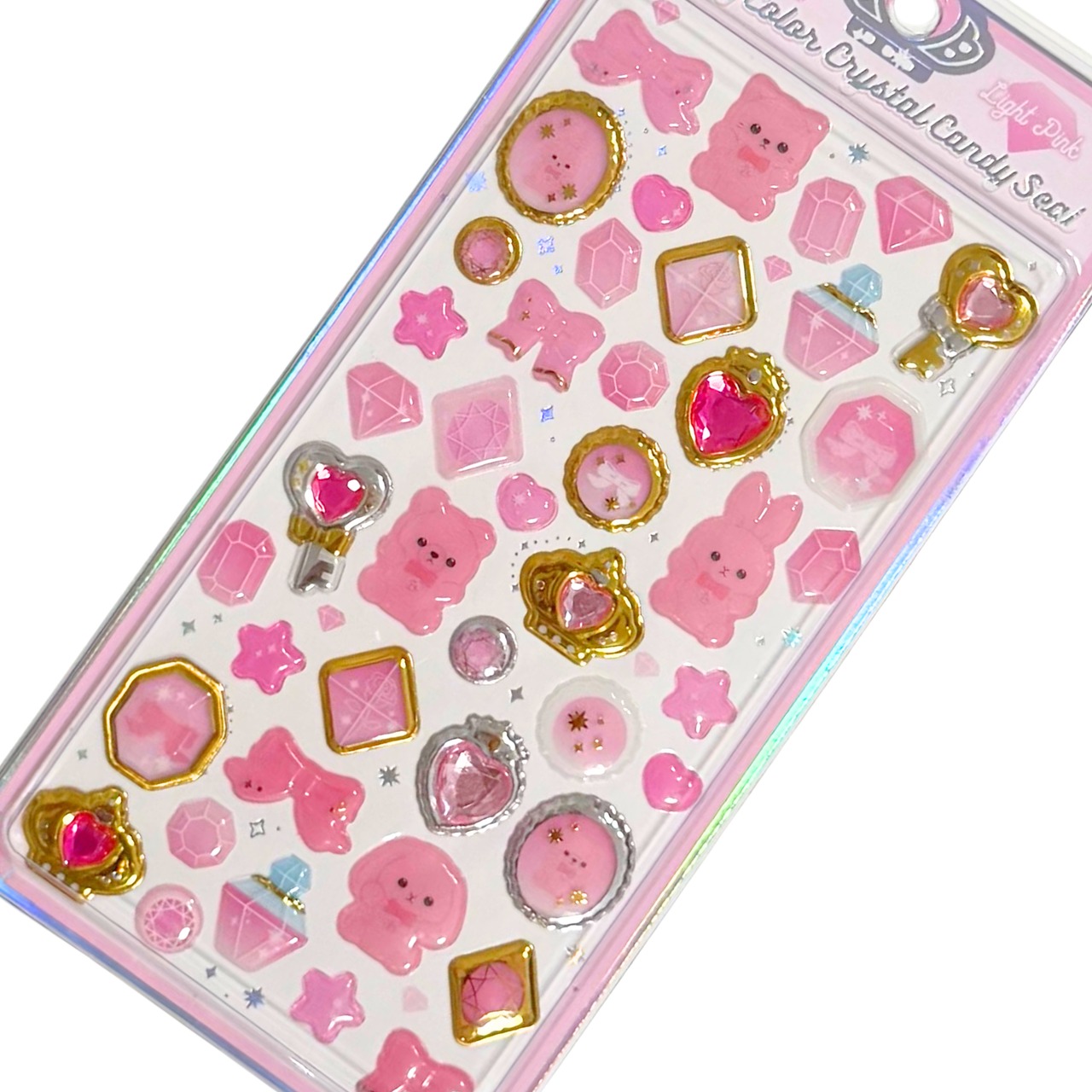 ハッピーカラークリスタルキャンディシール　ピンク - 2